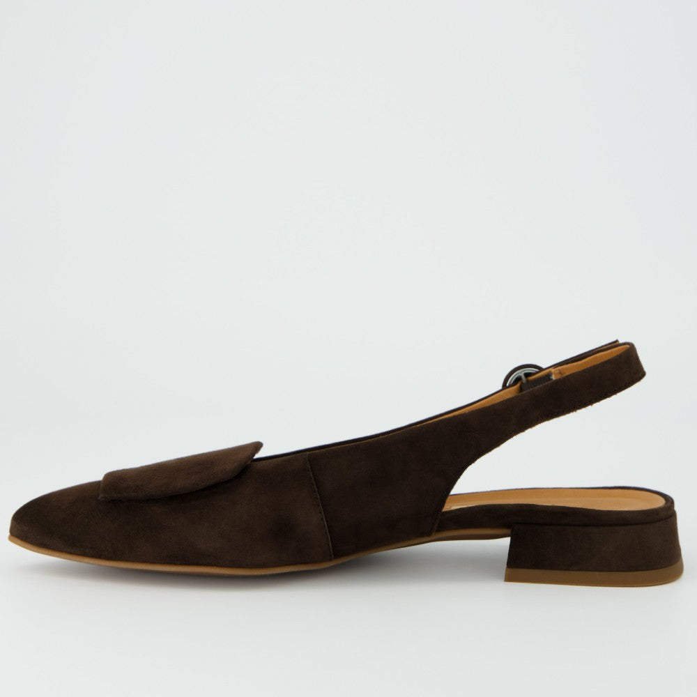 Paul Green 6090 Slingback Brown Suede