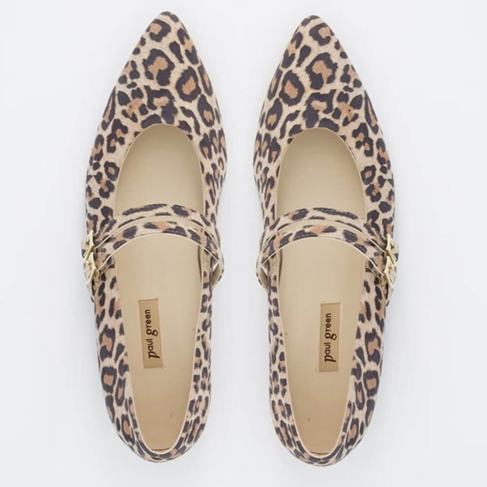leopard print Maryjane Ballerinas