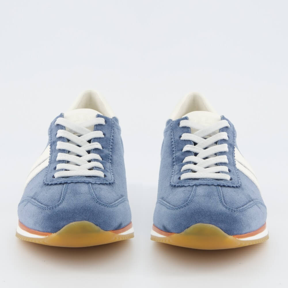 Paul Green Super Soft Leather Trainers 5453 Blue Suede