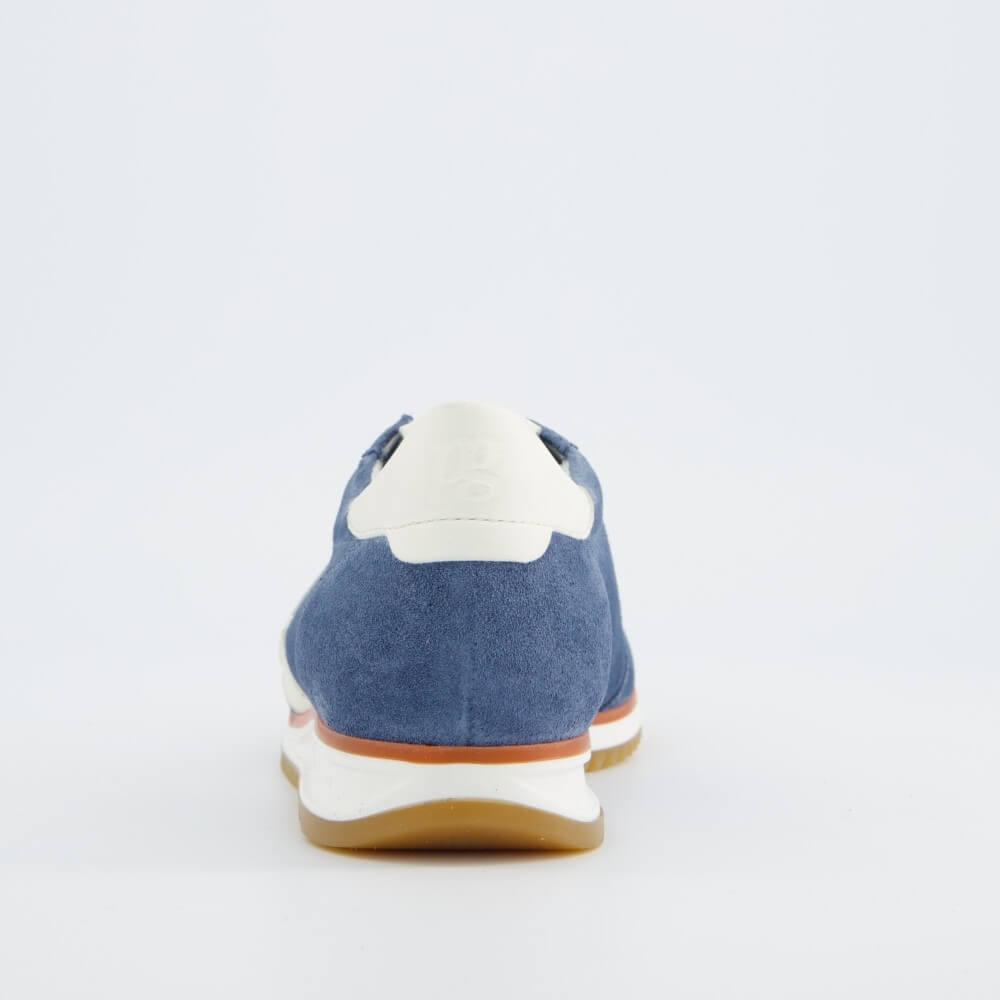 Paul Green Super Soft Leather Trainers 5453 Blue Suede