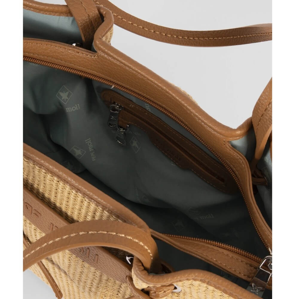 Pepe Moll 261311 Shoulder Bag Sand Raffia