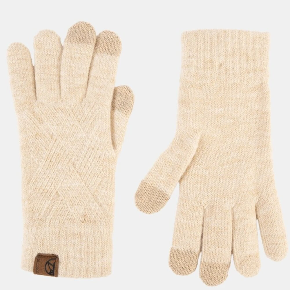 Beige Knitted Gloves