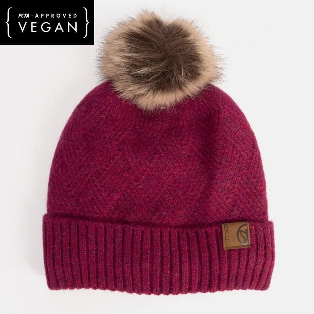 wine Hat Gloves and scarf set Vegan 