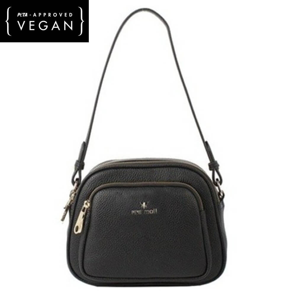 Black Vegan Shoulder Bag
