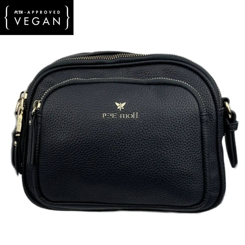 Black Vegan Shoulder Bag