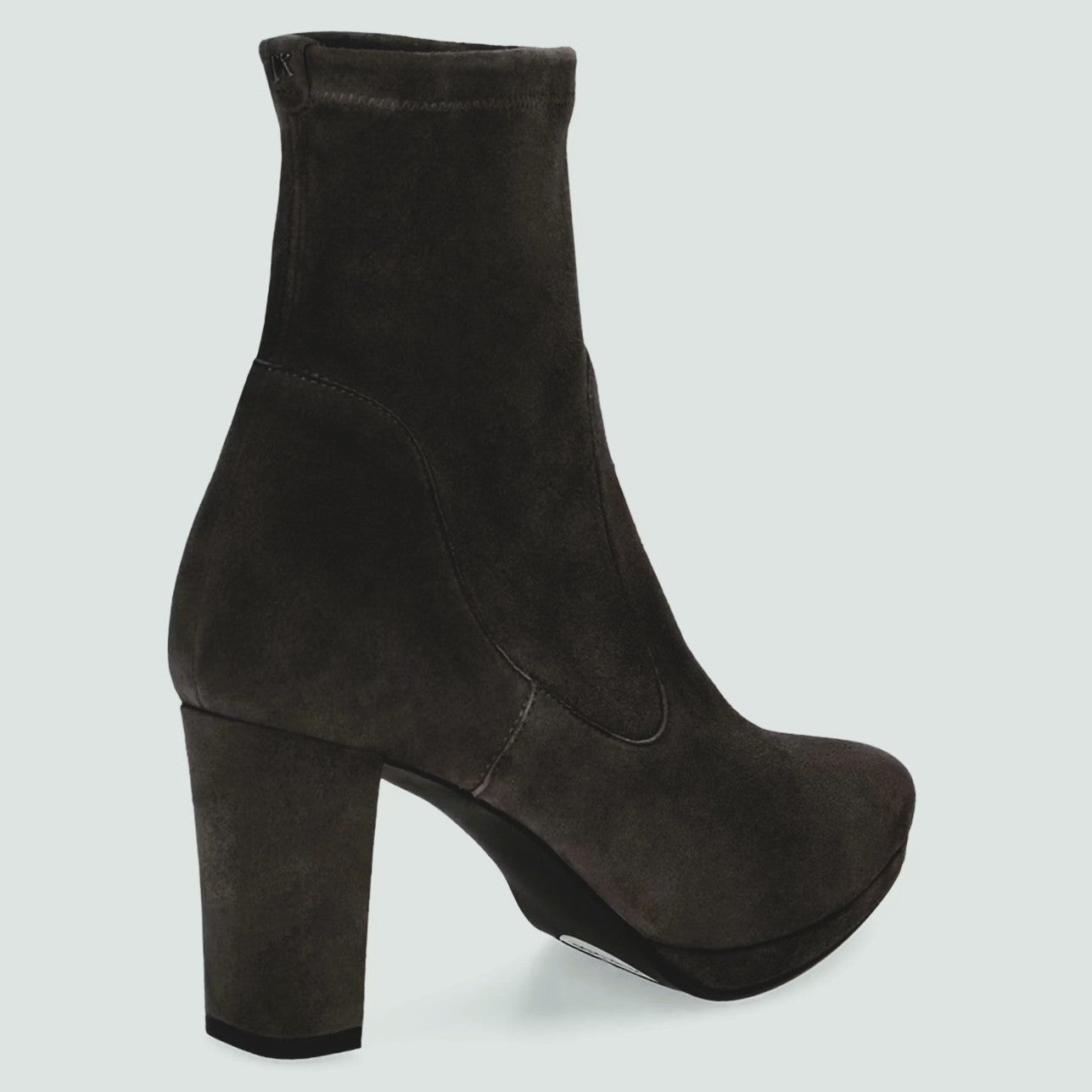 Black Suede Ankle Boot on a block heel Peter Kaiser