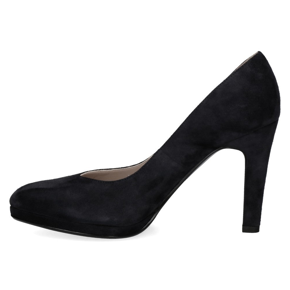 Black Suede Stiletto Court Shoe Peter Kaiser