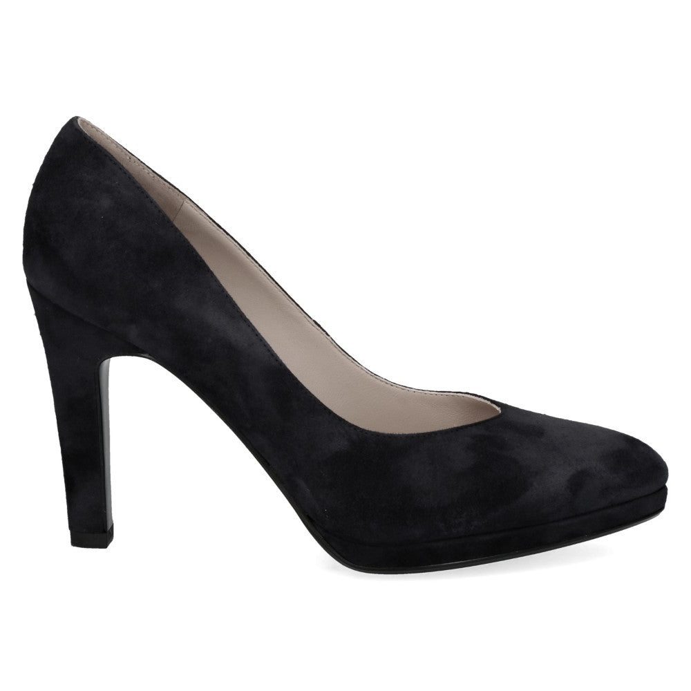 Black Suede Stiletto Court Shoe Peter Kaiser