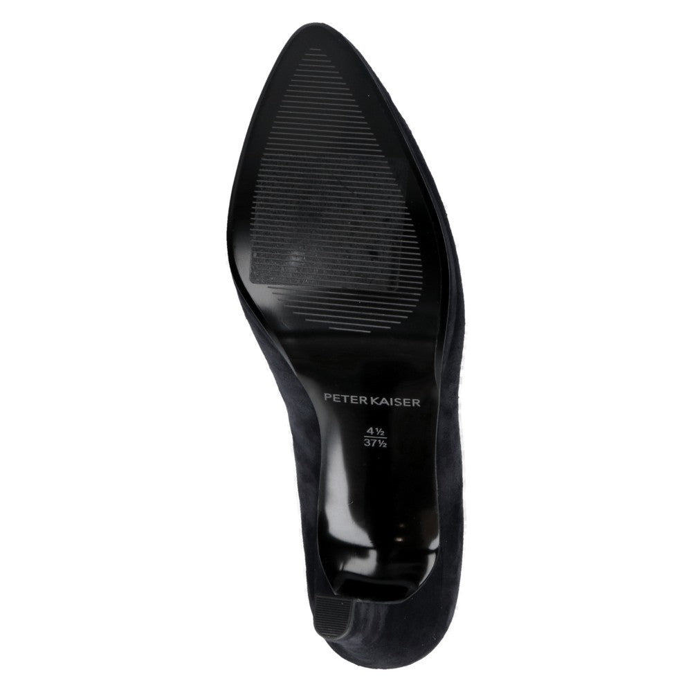 Peter Kaiser Stiletto Court Shoe 9-72445 Black Suede