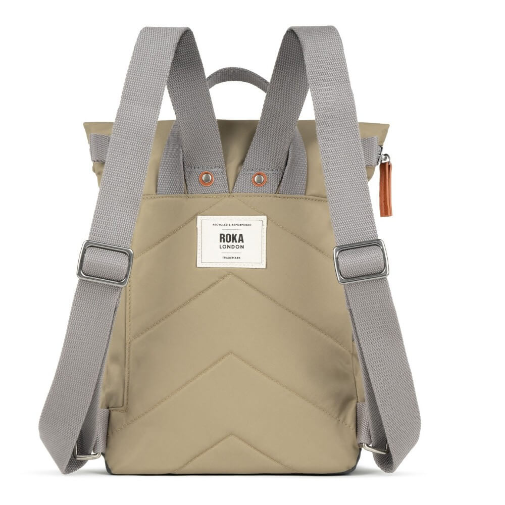 Taupe nylon Roka backpack