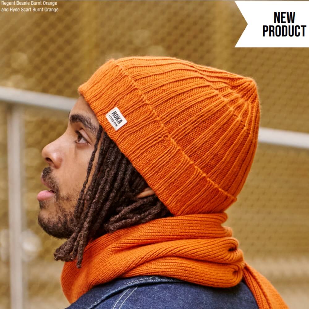 ROKA REGENT BEANIE-BURNT ORANGE