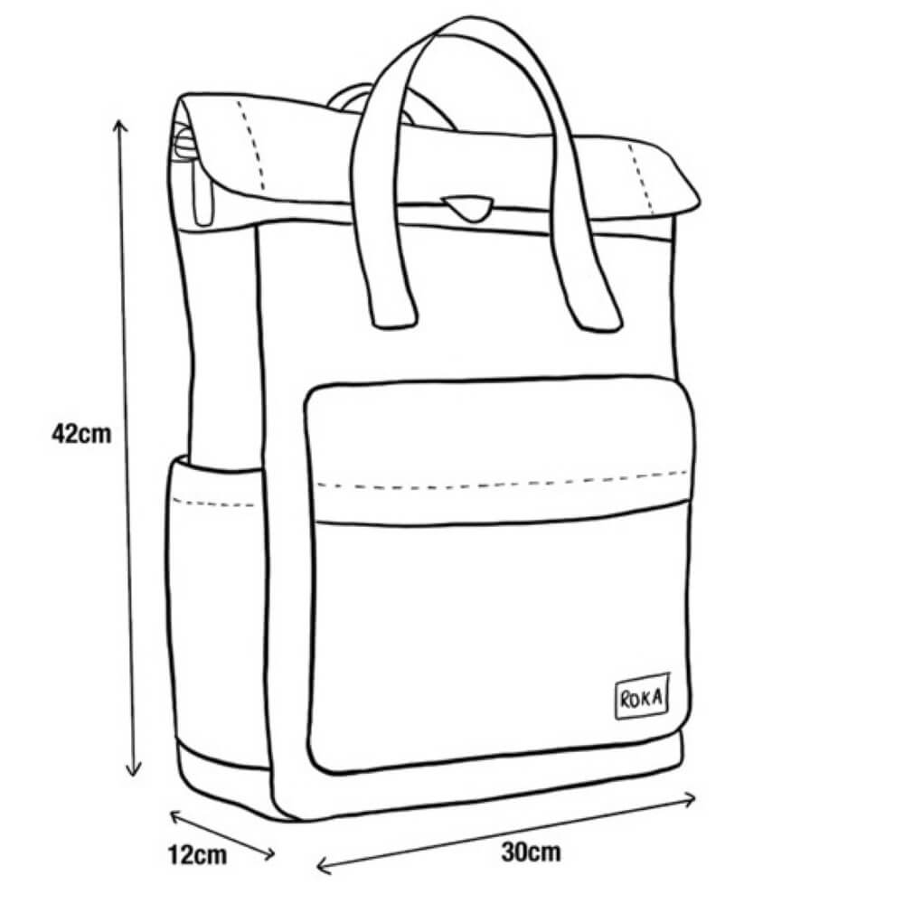 Roka CANFIELD-B Medium Roll Top Backpack Nylon Scarlet