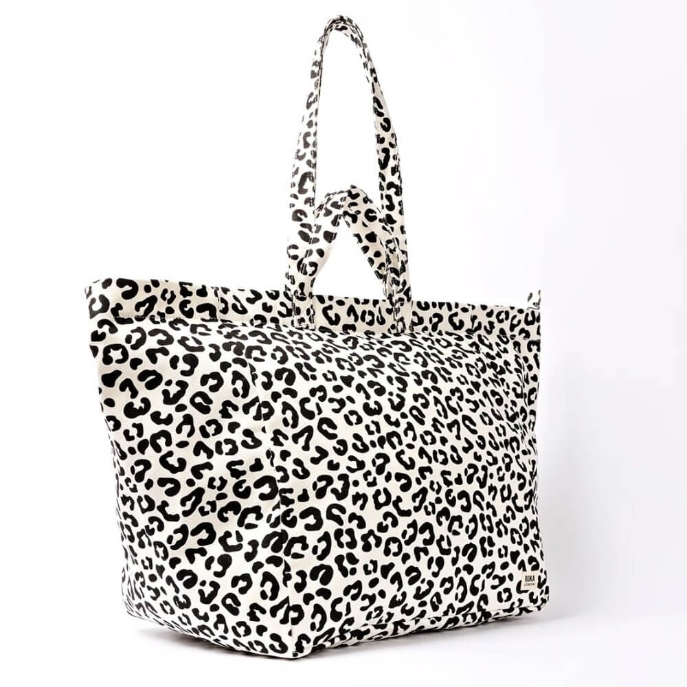 Roka Large Summer Leopard print tote bag 