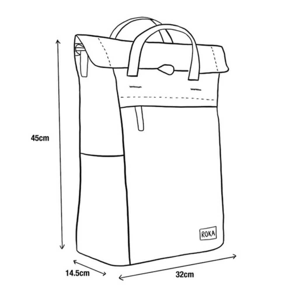 Roka Finchley A Backpack Large Canvas Smoke