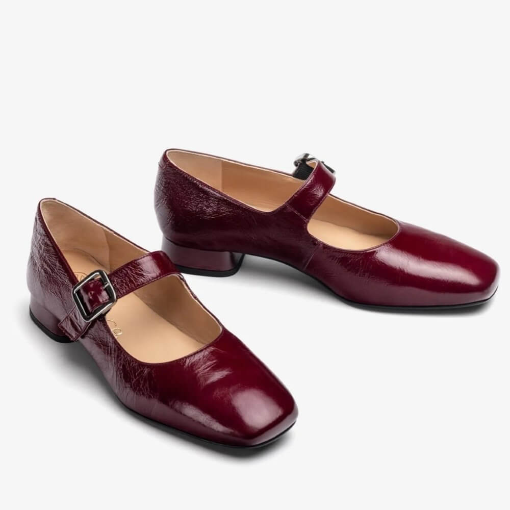 UNISA CULVER Mary Jane Shoe-BORDEAUX