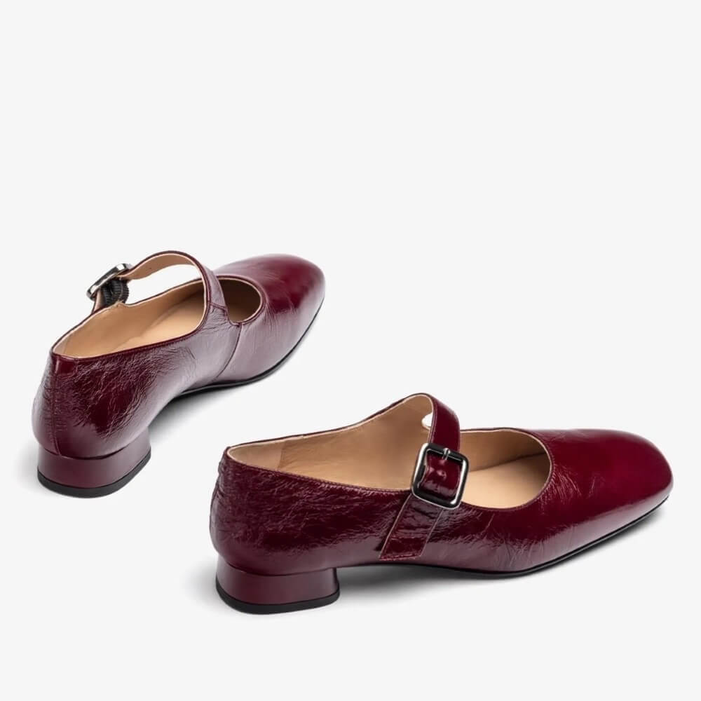 UNISA CULVER Mary Jane Shoe-BORDEAUX