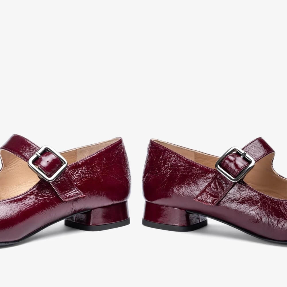 UNISA CULVER Mary Jane Shoe-BORDEAUX