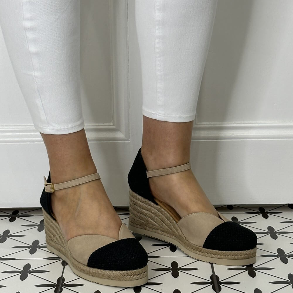 Unisa Cech Espadrilles -BLACK NUDE