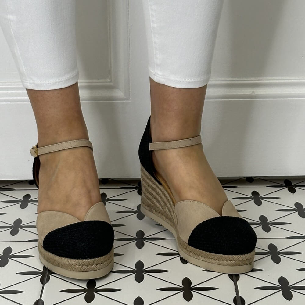 Unisa Cech Espadrilles -BLACK NUDE