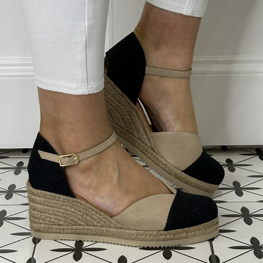 Unisa Cech Espadrilles -BLACK NUDE