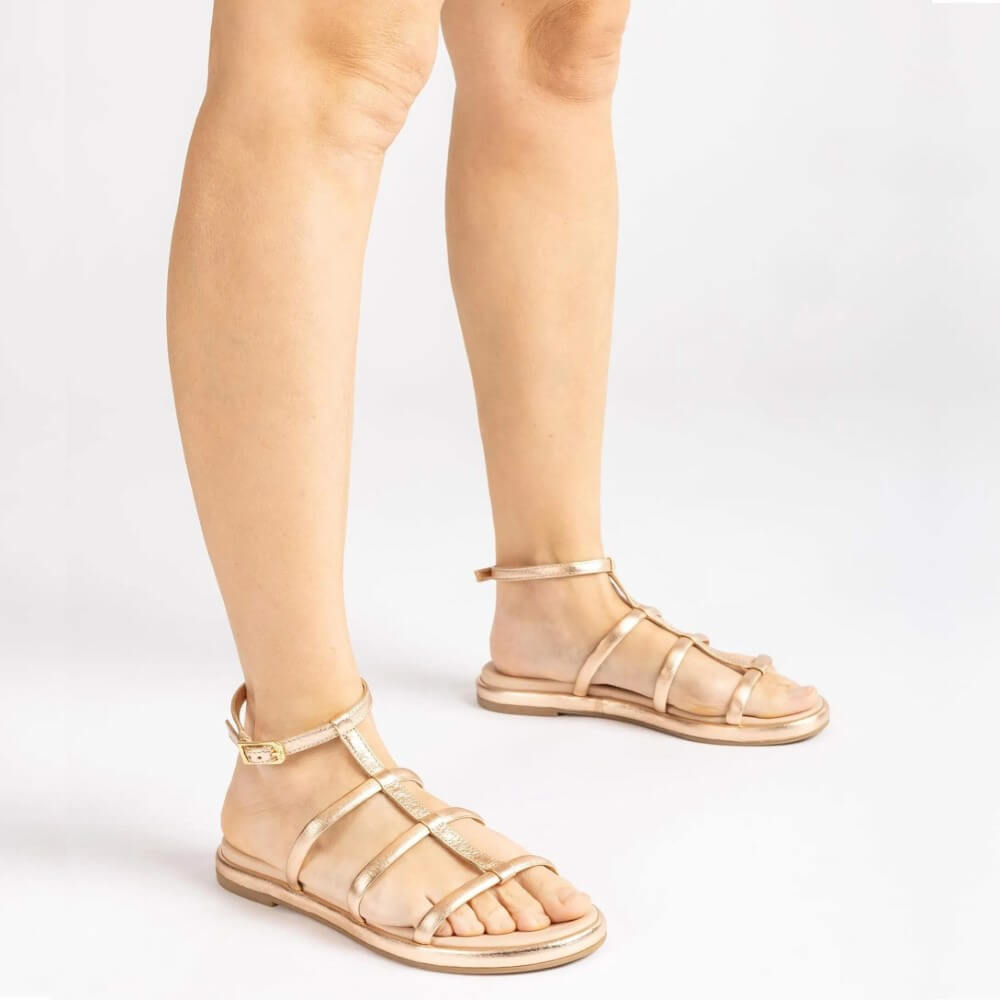 Unisa Clisa Gladiator Sandal  Ballet Gold