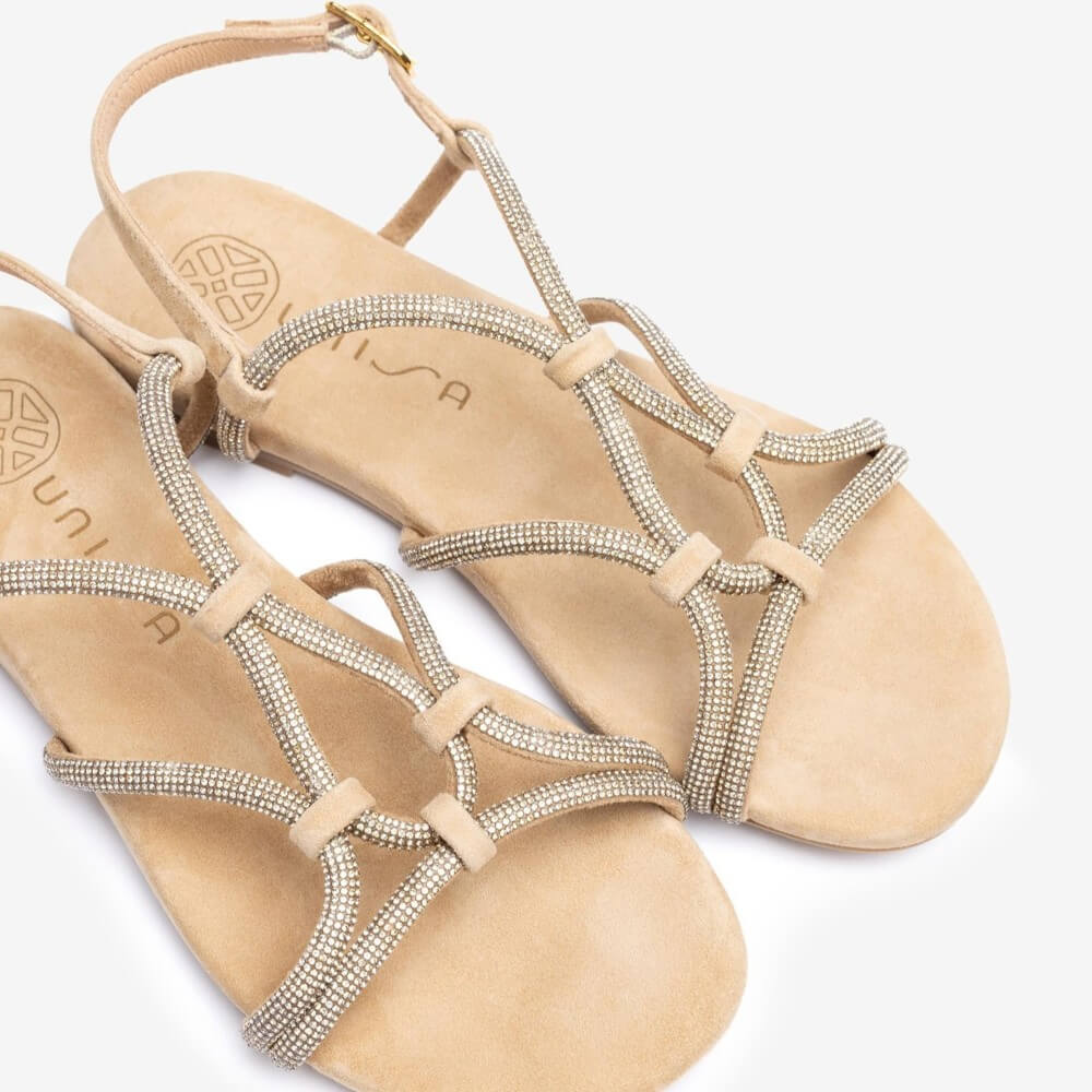 UNISA COOPER FLAT SANDAL NUDE