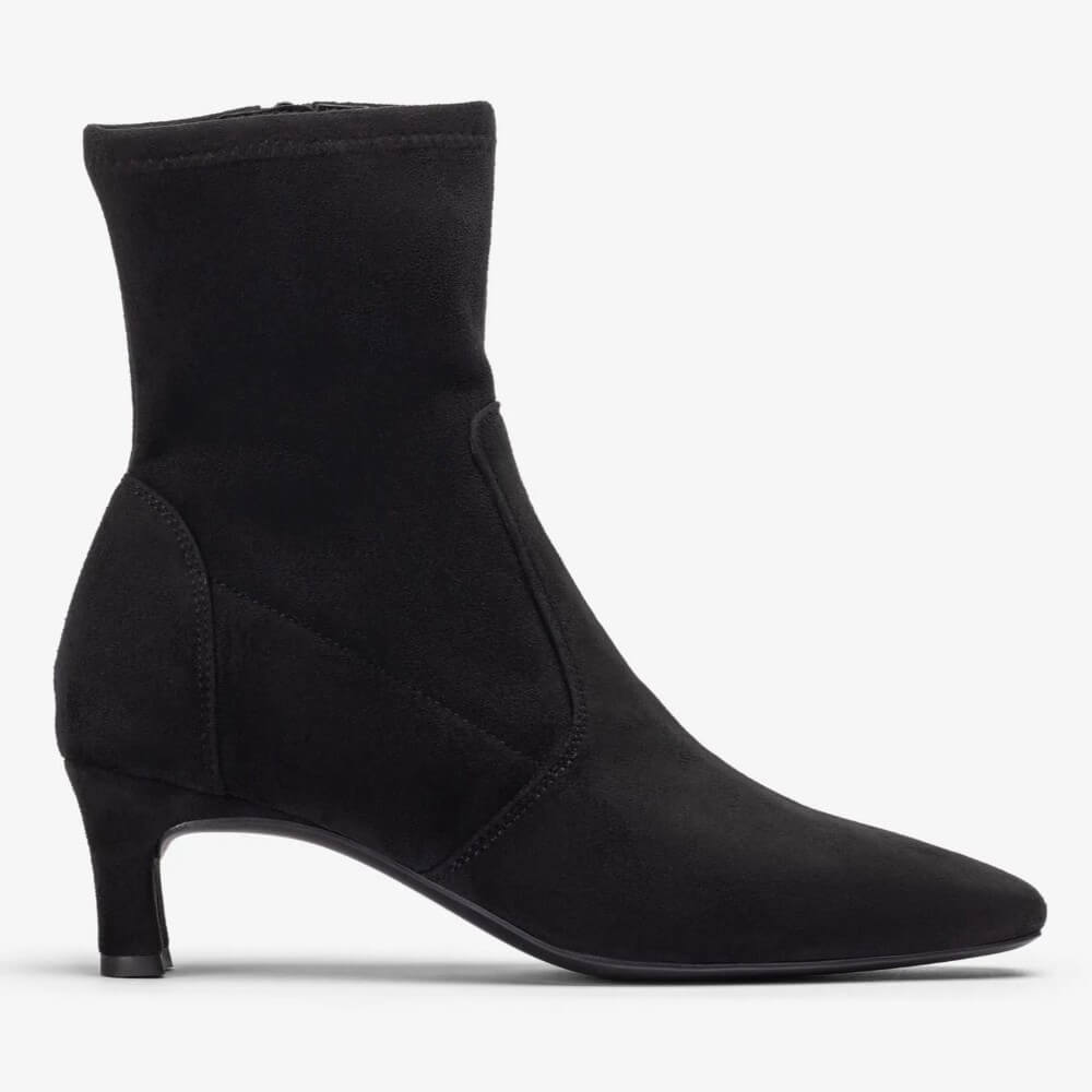 Unisa Jarret Ankle Boot Stretch Black on a white background