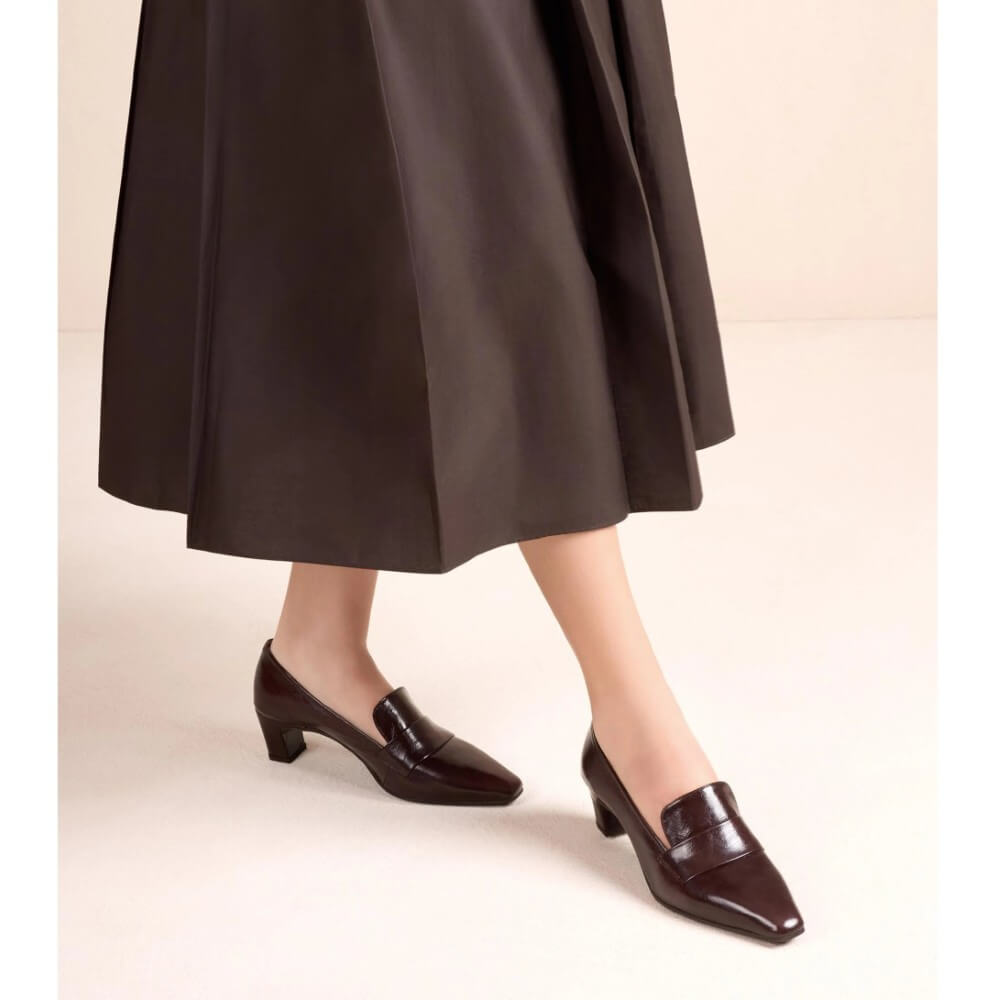 Unisa Kazka Patent Brown Leather Pump