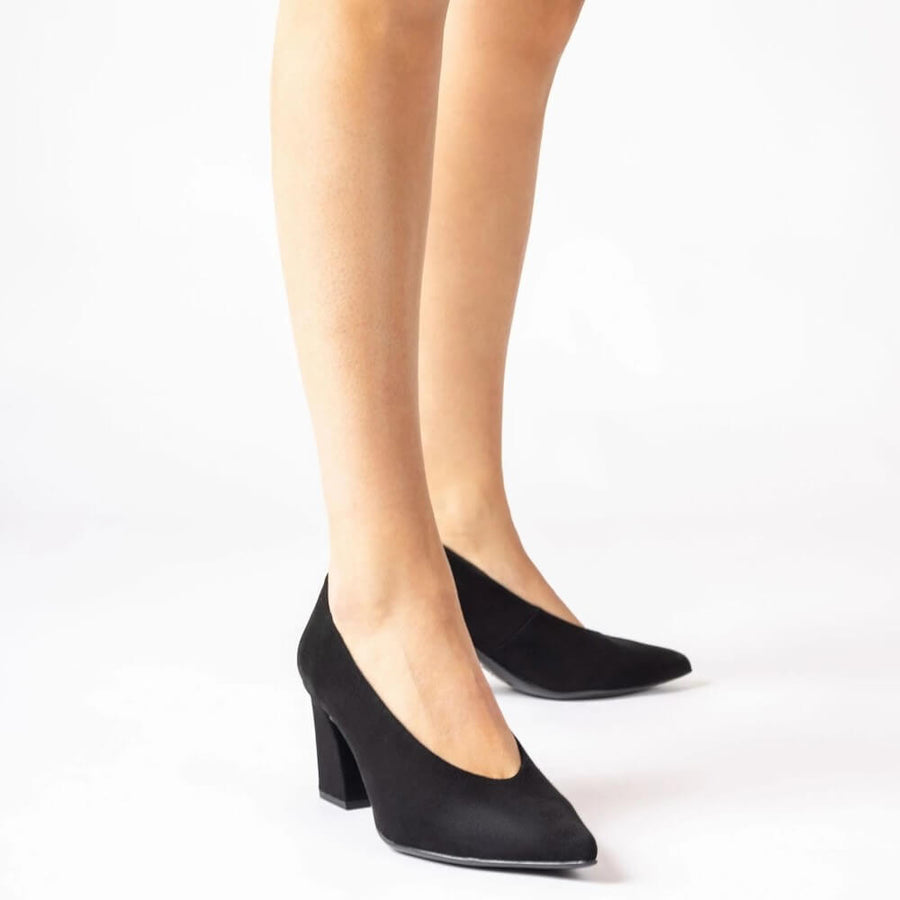 UNISA KRAMP-BLACK SUEDE