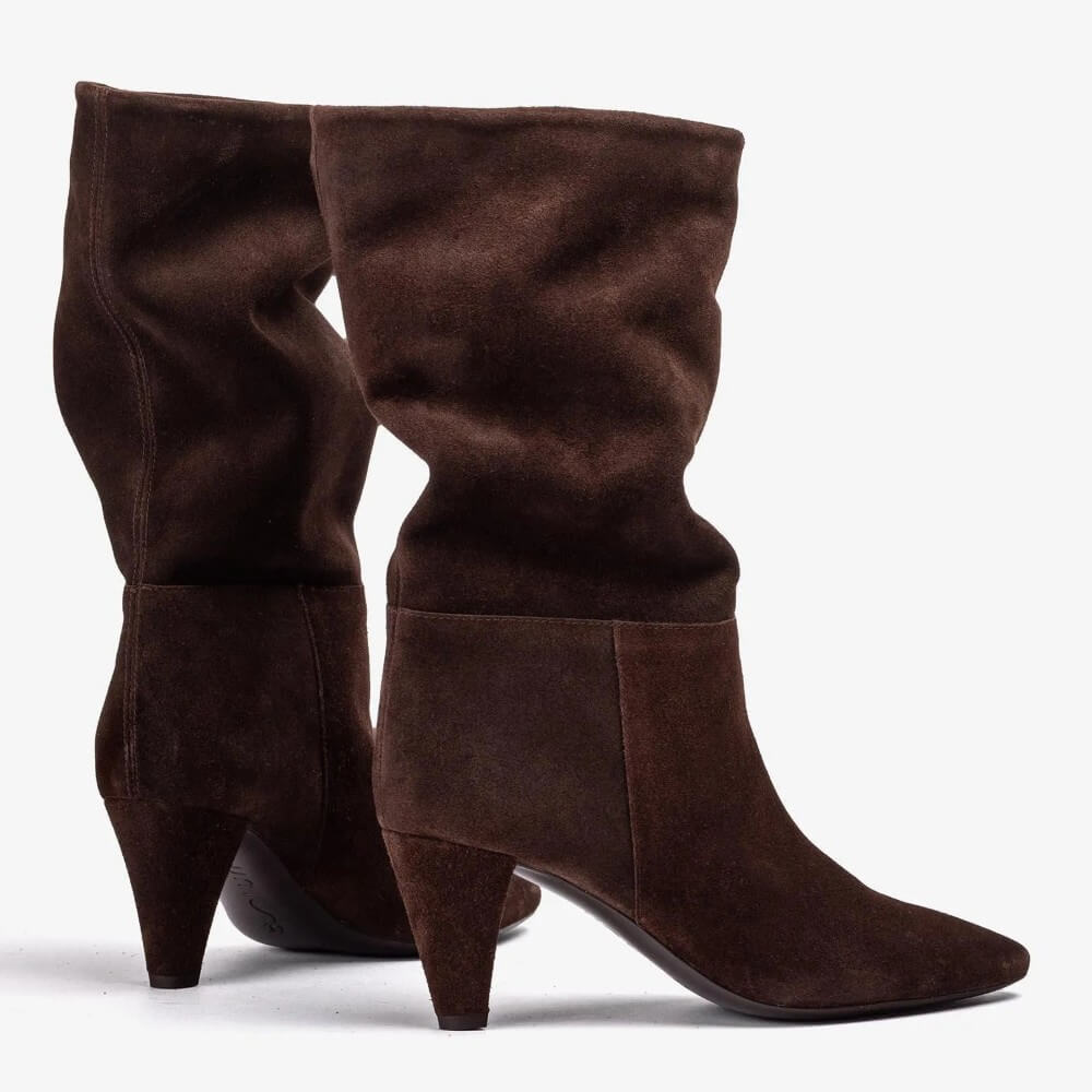 Unisa Laia Mid Calf Boot Walnut Suede
