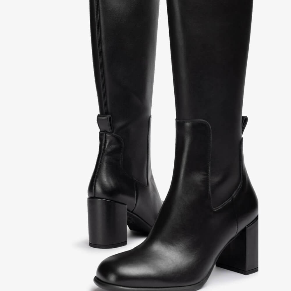 Unisa NEMIR Knee High Boot-BLACK