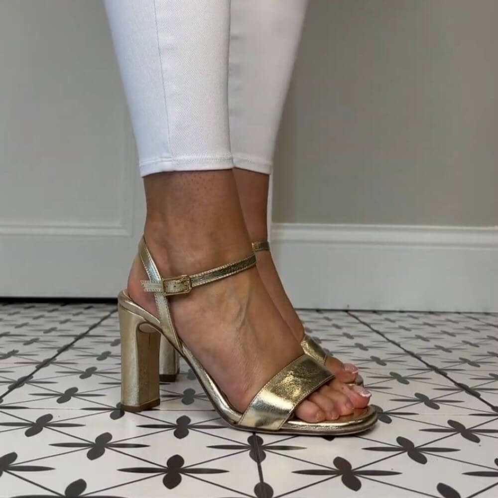 Unisa SISCO Heel Sandal-GOLD