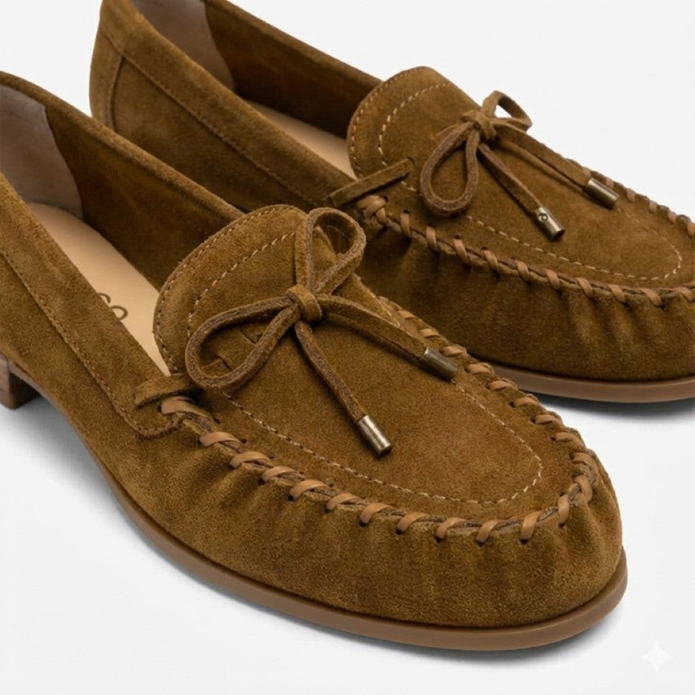 Unisa Dalma Brown suede loafers  