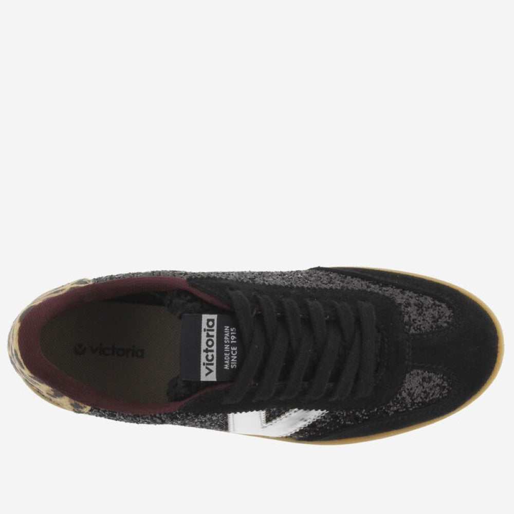 Victoria Berlin 1126223 Black Glitter Trainers