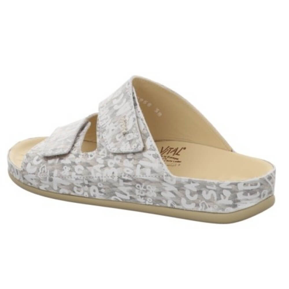Vital 422.0958 Cream Print Leather Sandal