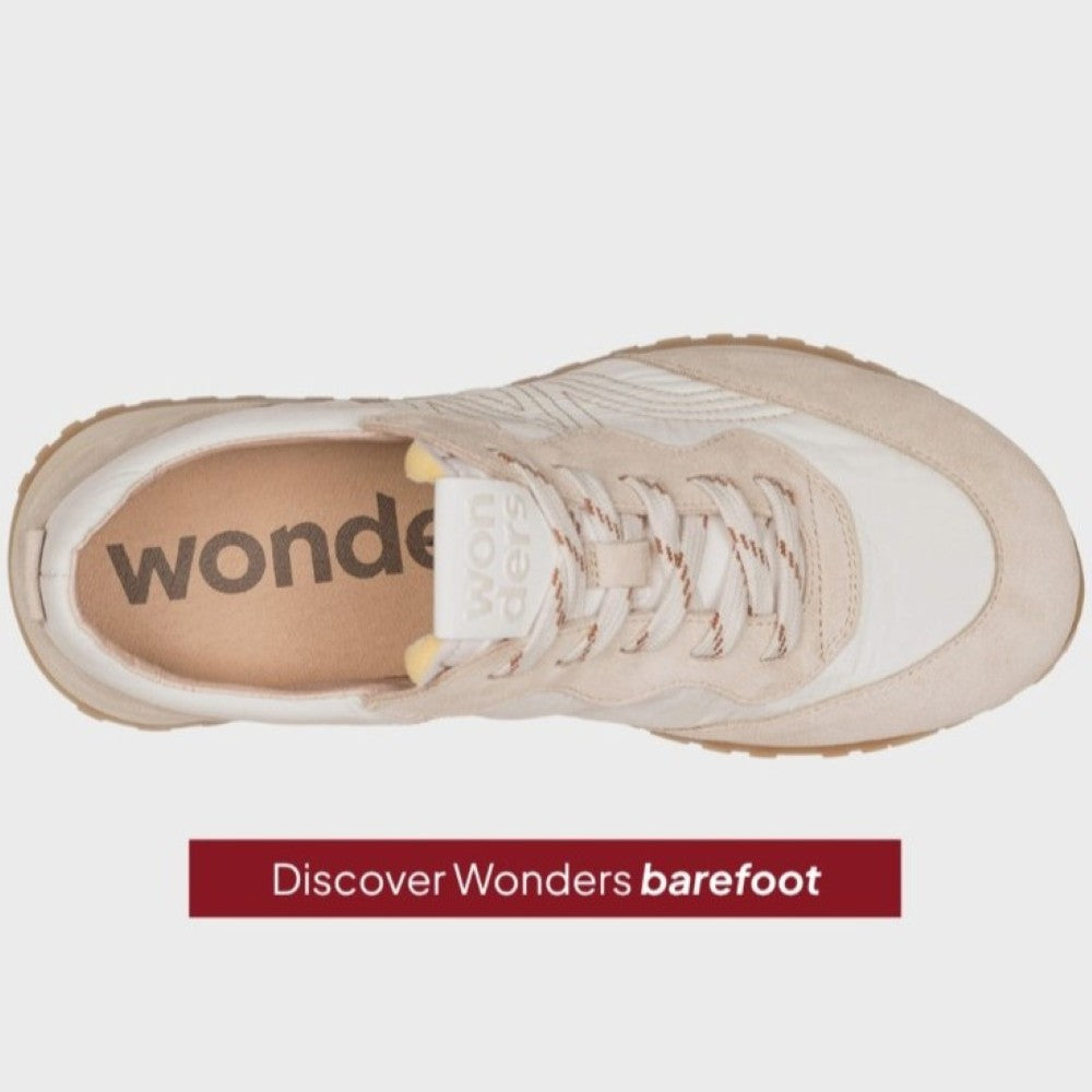 Wonders Barefoot 01 A-5401 Leather and Nylon Beige
