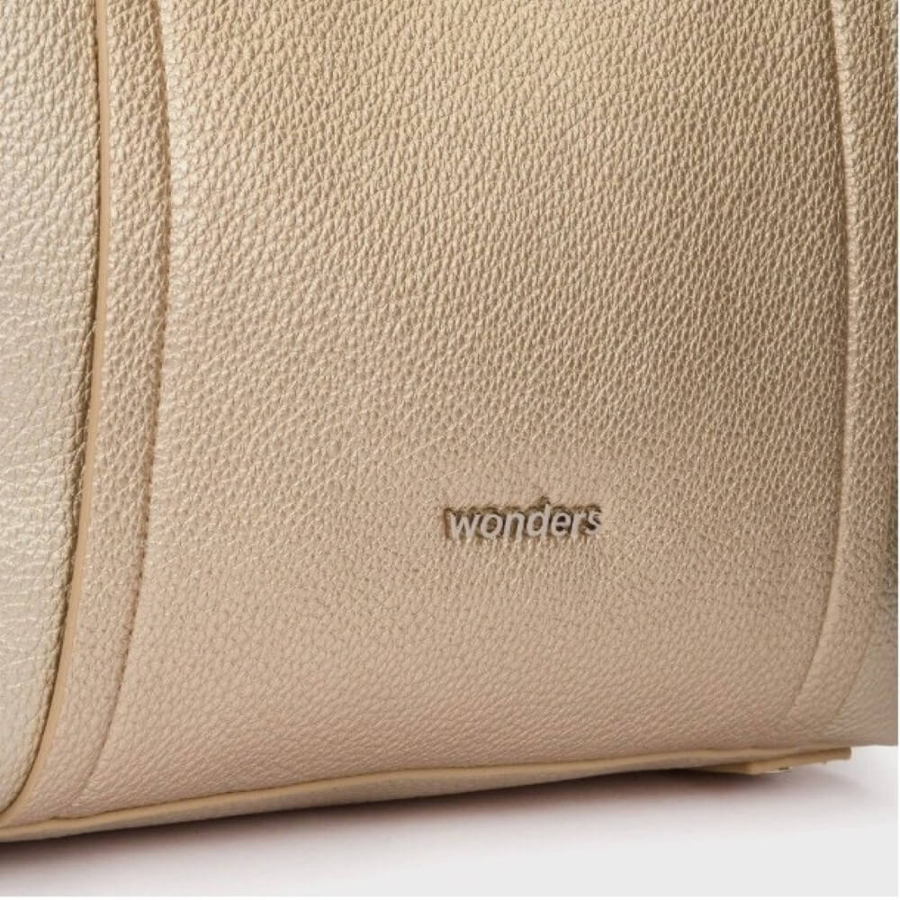 Wonders Gold Tote Bag Two straps
