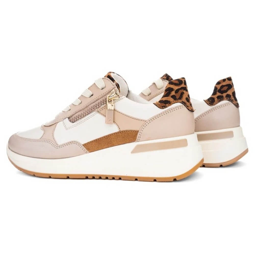 Ara Garda 12-57702 Leather Wedge Lace-up Cream Beige