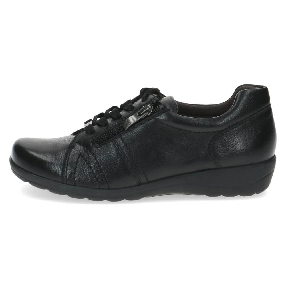 Caprice 9-23300 Leather Lace-up-BLACK