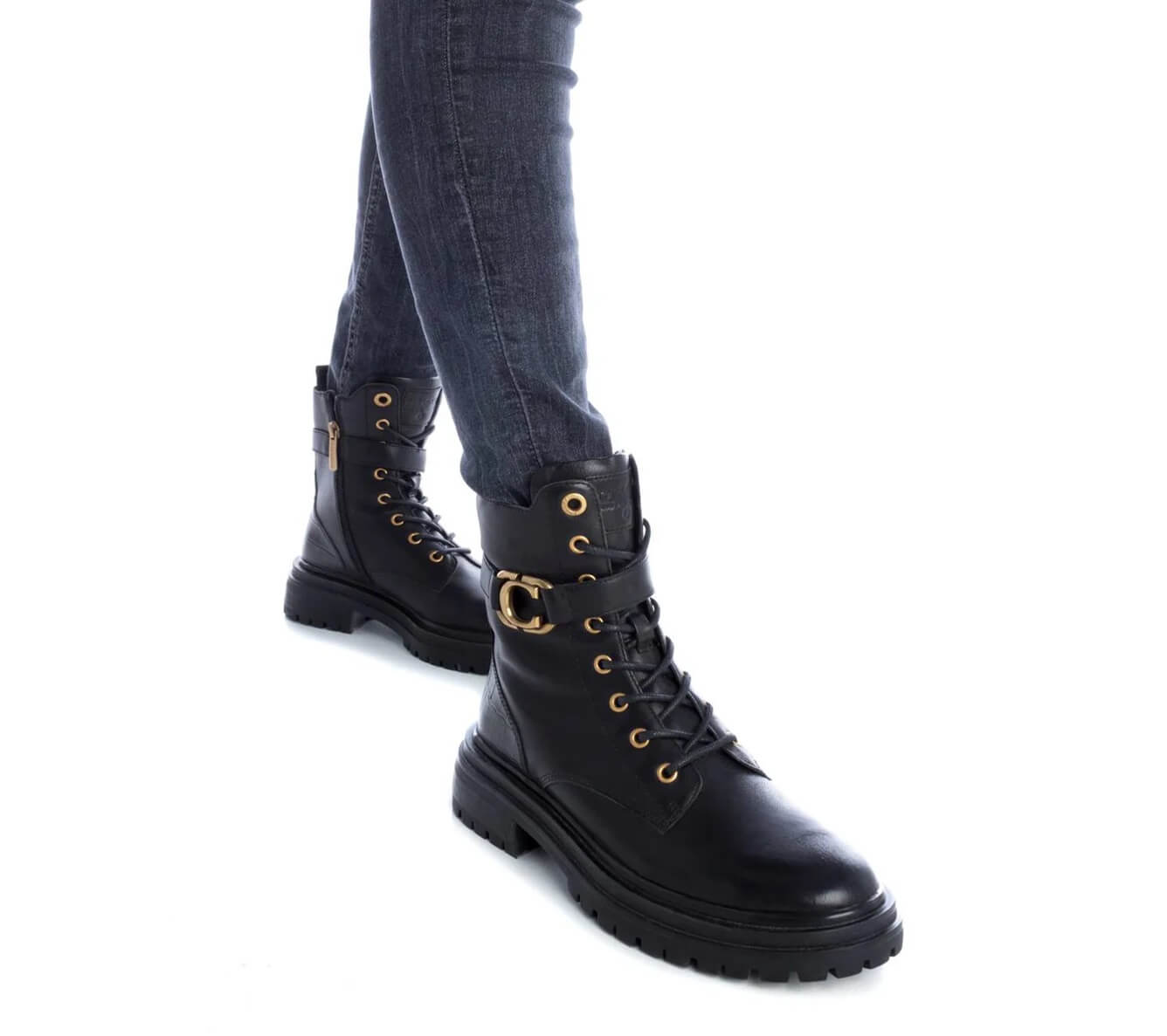 Carmela 16089101 Laced Boot-BLACK