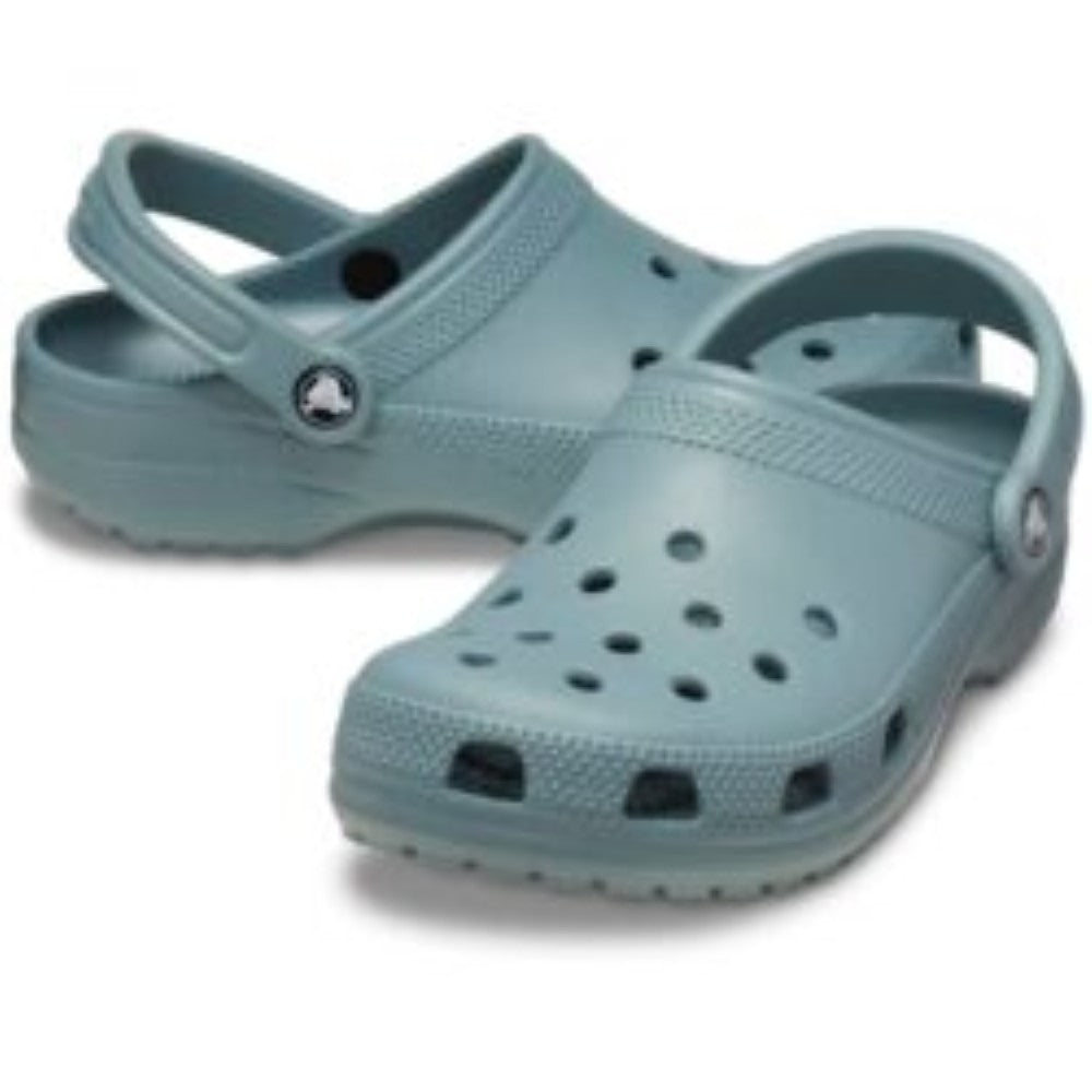 Pair of Crocs Classic Pond Light blue clog on a white background
