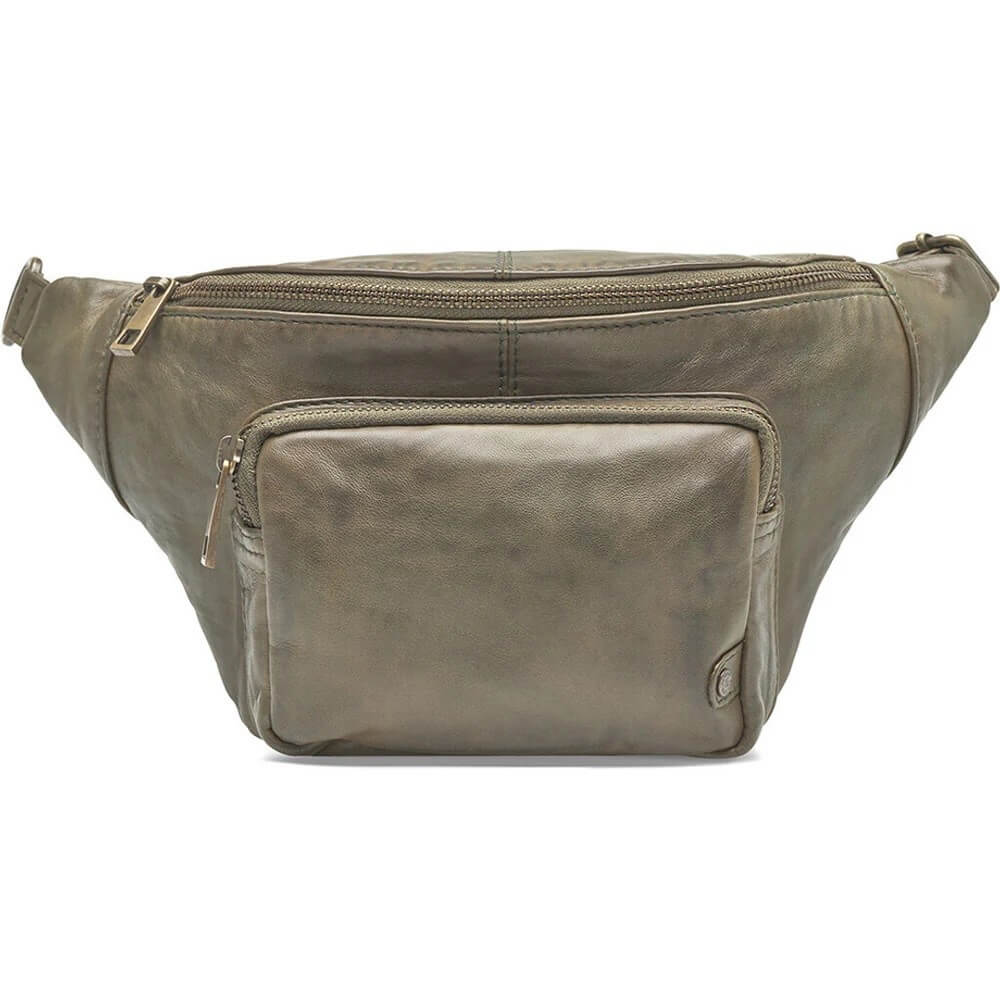 Depeche 13396 Leather Bumbag-ARMY GREEN