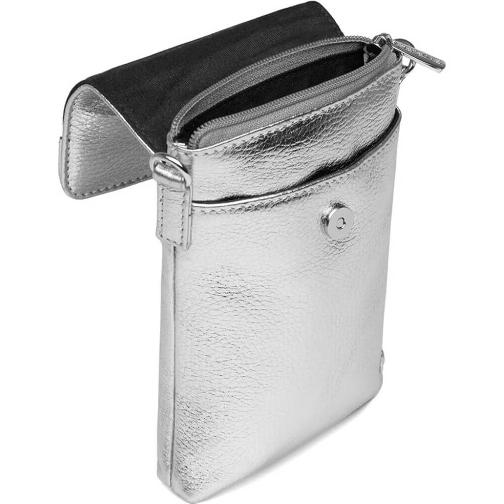 Depeche Leather Mobile Bag 16044-SILVER