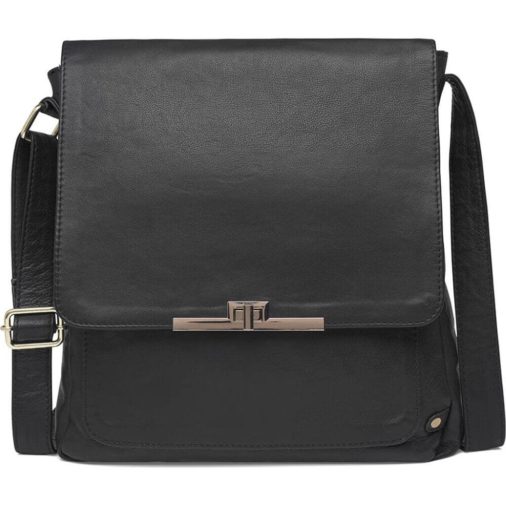 Depeche Leather Shoulder Bag 16294-BLACK
