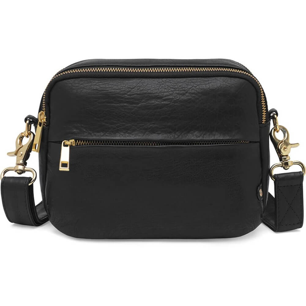 Depeche Leather Crossbody 16298 -BLACK