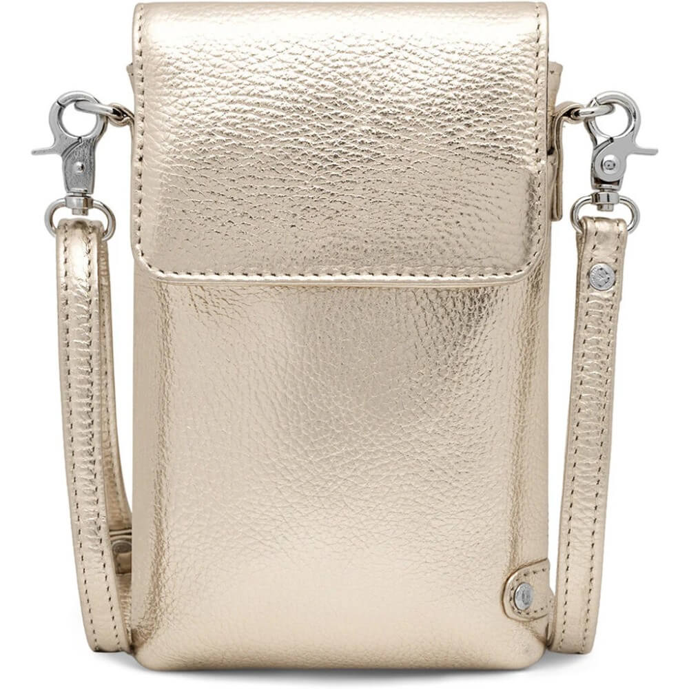 Depeche Leather Mobile Bag 16044 Champagne Gold