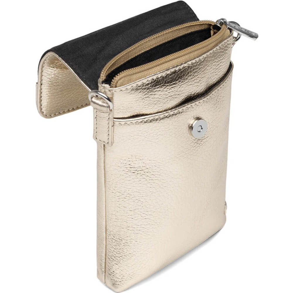 Depeche Leather Mobile Bag 16044 Champagne Gold