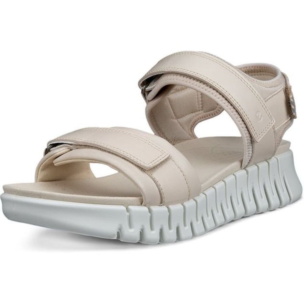 Ecco Gruuv Sol Leather Sandal 206903 Limestone Beige