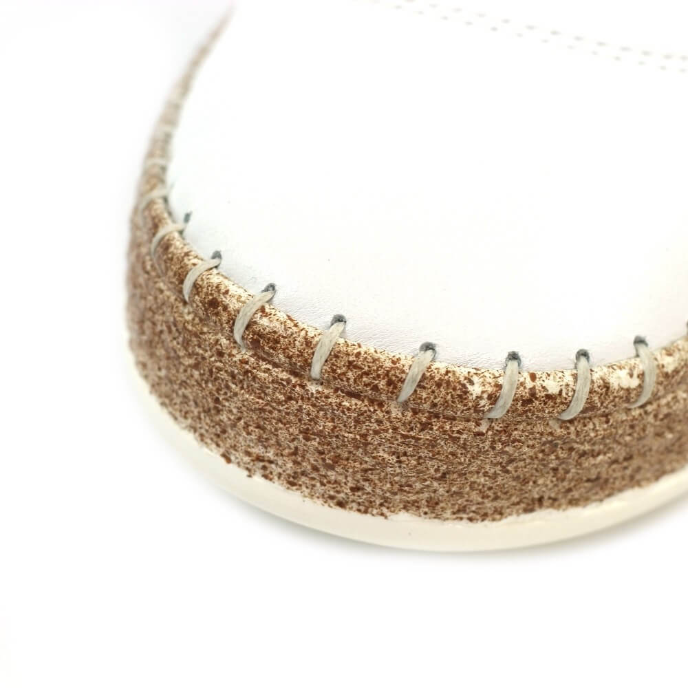 Lunar Evie Leather Plimsole White