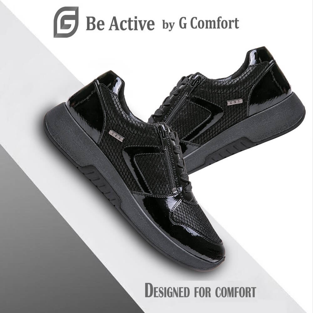 G Comfort 5188 Lace Up-BLACK